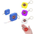 Square Measuring Tape Keychain
